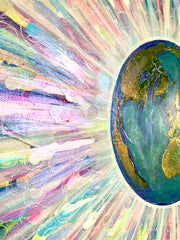 The Earth's Embrace, Original Gallery Wrapped Canvas Painting