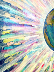 The Earth's Embrace, Original Gallery Wrapped Canvas Painting