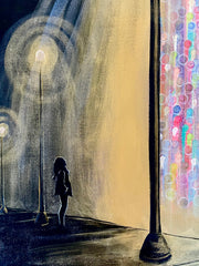 You Never Walk Alone: Original Canvas