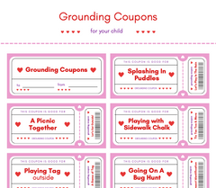 FREE Printable Valentine Grounding Coupons: A Gift For Children