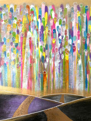 A Soul's Welcome: original painting on birch wood