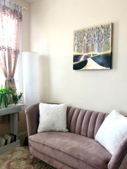 A Soul's Welcome: original painting on birch wood