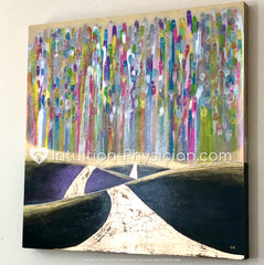 A Soul's Welcome: original painting on birch wood