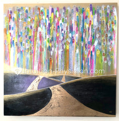 A Soul's Welcome: original painting on birch wood