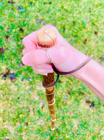 Grounding Walking Stick: ground directly through your hands!