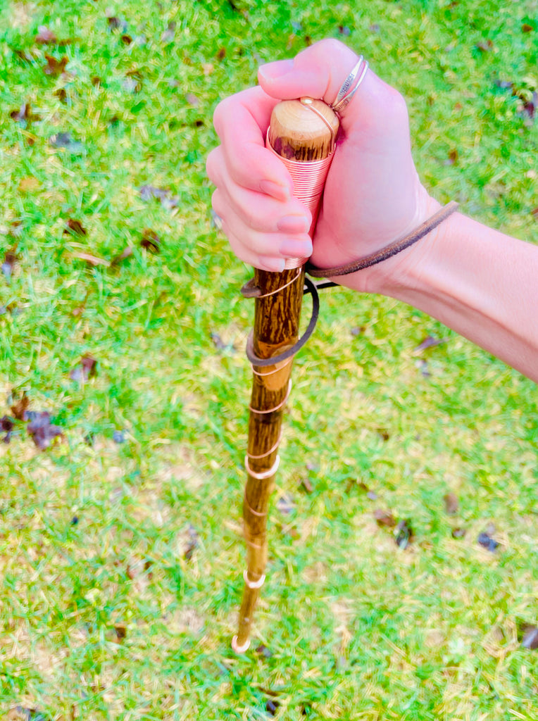 Grounding Walking Stick: ground directly through your hands!