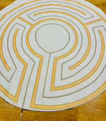 Grounding Labyrinth Rug: Walk Indoors Grounded