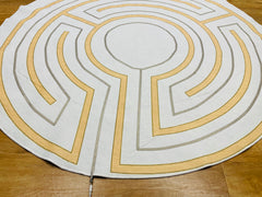 Grounding Labyrinth Rug: Walk Indoors Grounded