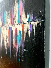 Living Stardust: The Magic Of Your Heartbeat (original canvas)