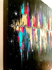 Living Stardust: The Magic Of Your Heartbeat (original canvas)