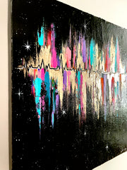 Living Stardust: The Magic Of Your Heartbeat (original canvas)