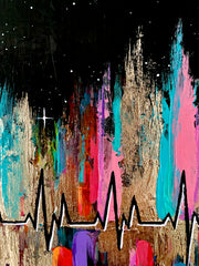 Living Stardust: The Magic Of Your Heartbeat (original canvas)