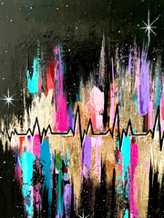 Living Stardust: The Magic Of Your Heartbeat (original canvas)