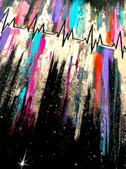 Living Stardust: The Magic Of Your Heartbeat (original canvas)