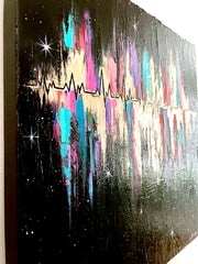 Living Stardust: The Magic Of Your Heartbeat (original canvas)