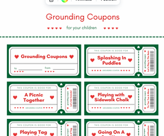 FREE Printable Grounding Coupons: A Gift For Your Partner