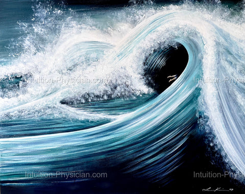 The Dive, Original Canvas Painting