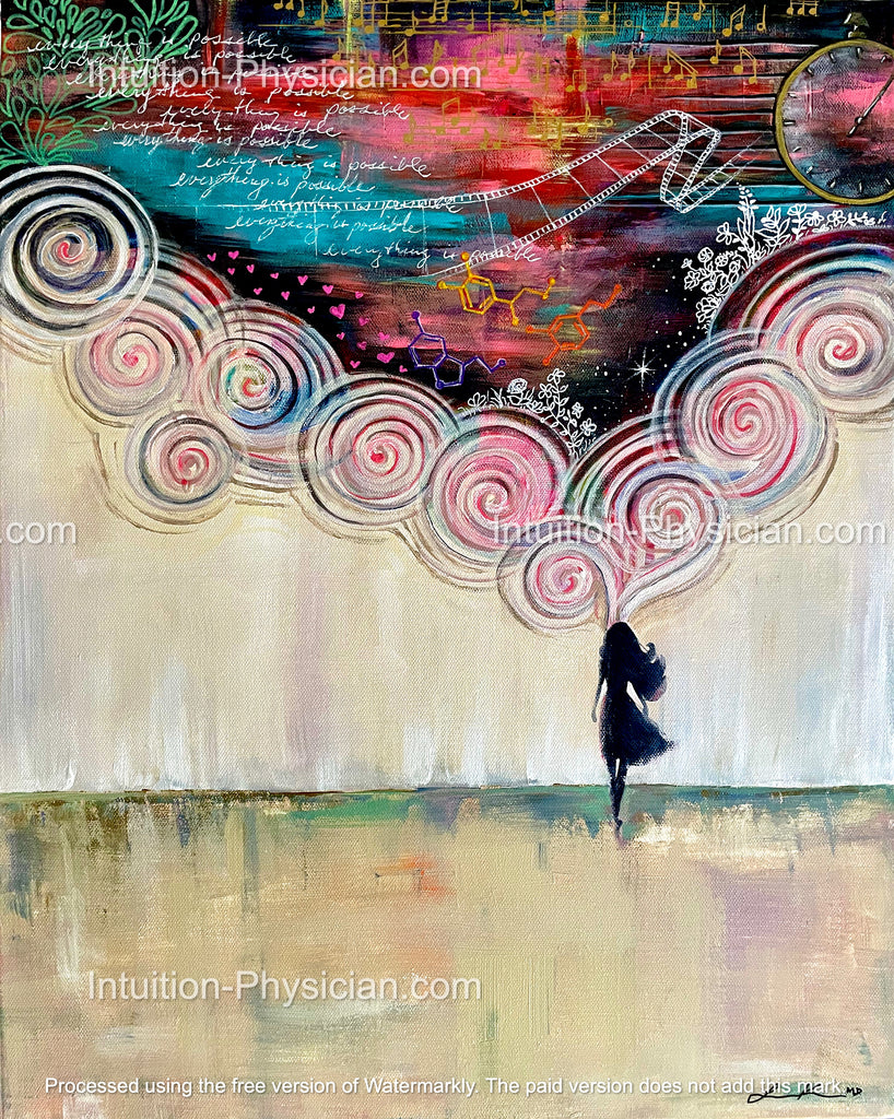 Lost In Thought, original canvas and prints