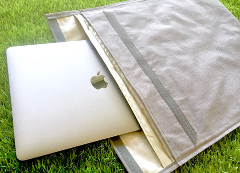 Shielding Laptop & iPad Case: shield yourself during transit and use!