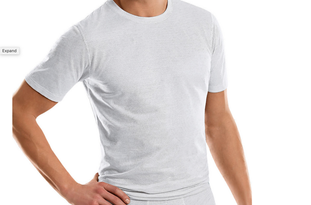 Organic Men's & Women's Shielding T-Shirts: in white or black + sizes up to 3XL