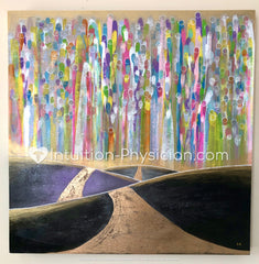 A Soul's Welcome: original painting on birch wood