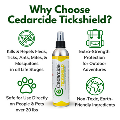 Tick Shield -- 100% All Natural Tick & Bug Repellent